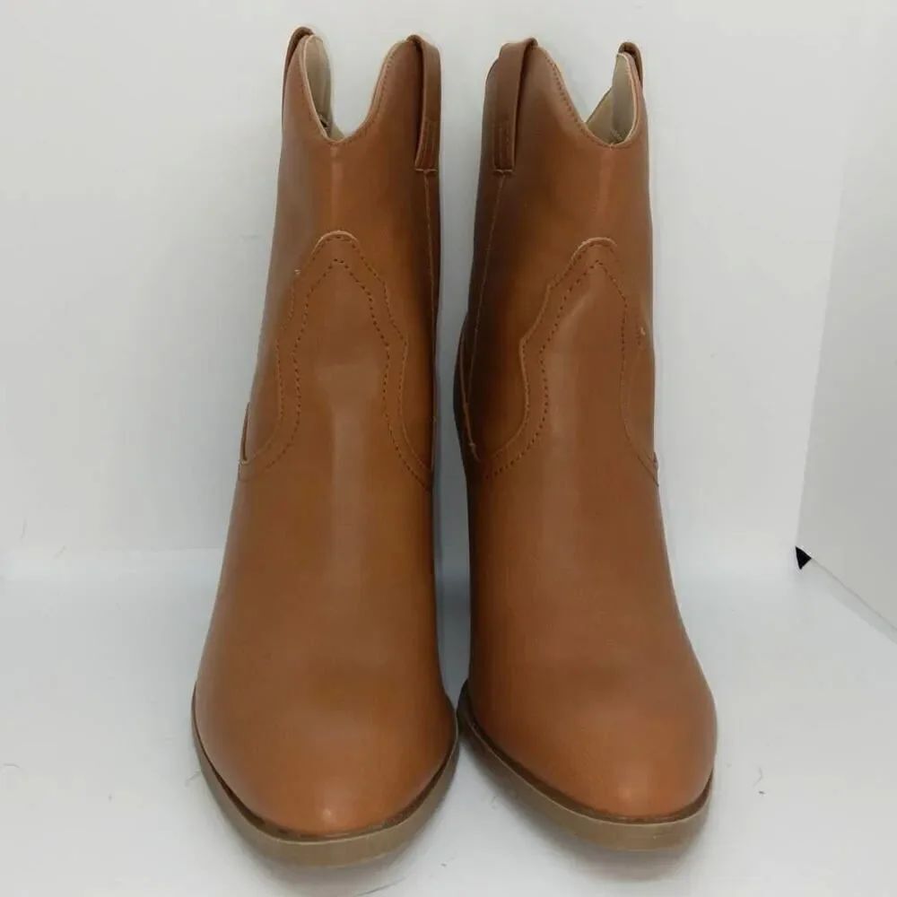 Qupid NEW Camel Women's High Designer Boots Colors: Camel Brown - Size: 9 - Picture 2 of 4